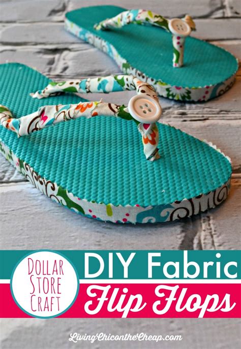 Diy Fabric Flip Flops No Sewing Required Fabric Flip Flops Diy