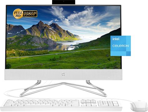 Buy HP 2022 Newest All-in-One Desktop, 21.5" FHD Display, Intel Celeron ...