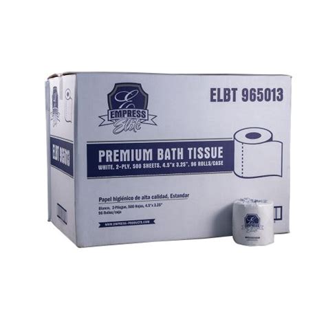 Empress Elite Premium Bath Tissue White 2 Ply 4 5 X 3 25 500 Sheets