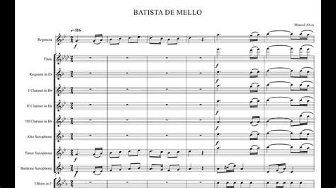 Dobrado Batista De Mello Banda Partitura Youtube