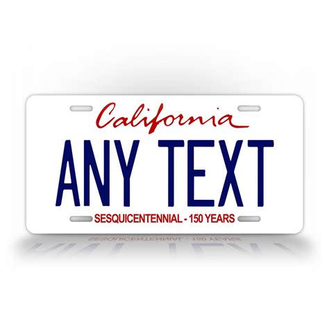 Personalized California State Replica Custom License Plate ...