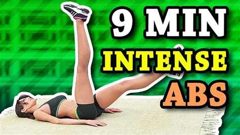 9 Min Intense Ab Workout Follow Along Youtube