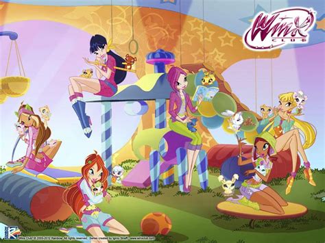 Winx With Pets The Winx Club Fairies Wallpaper Fanpop