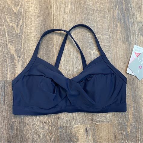 Athleta Swim Nwt Athleta Twister Bikini Top Dress Blue Bc Poshmark