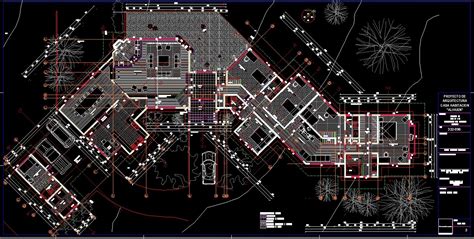 Single Storey Big Country House 2d Dwg Full Project For Autocad • Designs Cad