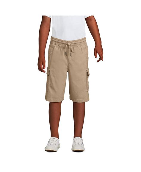 Lands End Boys Stretch Canvas Utility Cargo Shorts Macys