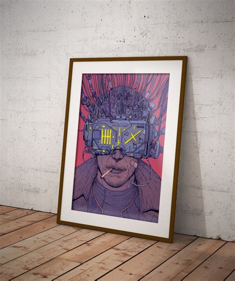 Neuromancer Illustration Neuromancer Wall Art Neuromancer - Etsy