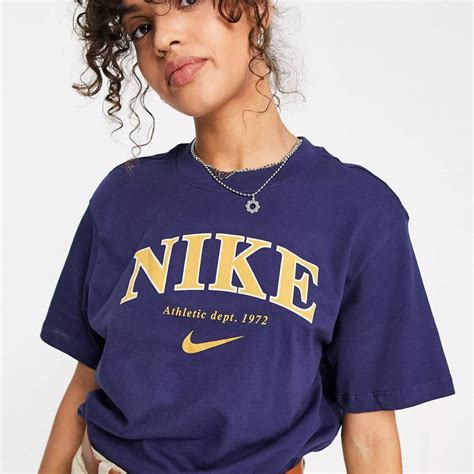 Nike Retro Athletics T Shirt Navy The Sole Supplier