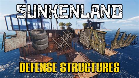 Sunkenland Defense Structures Waterworld Themed Survival Youtube