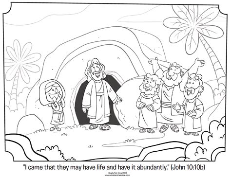 Jesus is Risen Coloring Page - Whats in the Bible