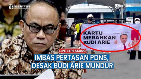 Kantor Kominfo Digeruduk Massa Desak Menkominfo Budi Arie Mundur