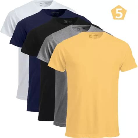 Kit Camisetas Masculinas Slim Fit B Sicas Algod O Premium Escorrega