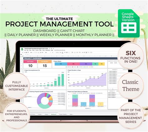 Google Sheets Project Management The Ultimate Planner Project