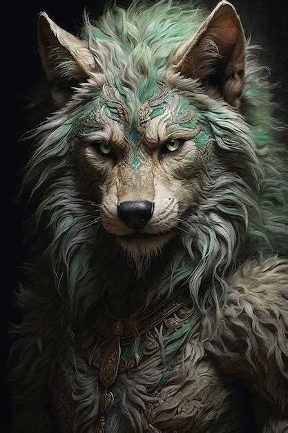 Premium Photo | A wolf king alpha wolf art Ai Generated