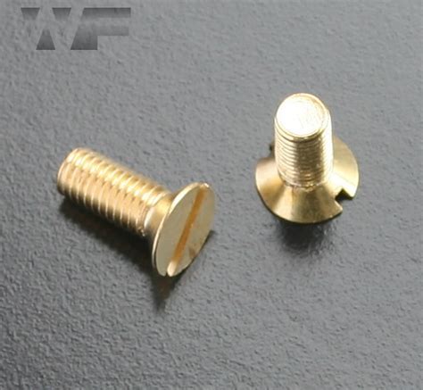 M Slotted Countersunk Machine Screws Din In Brass Westfield