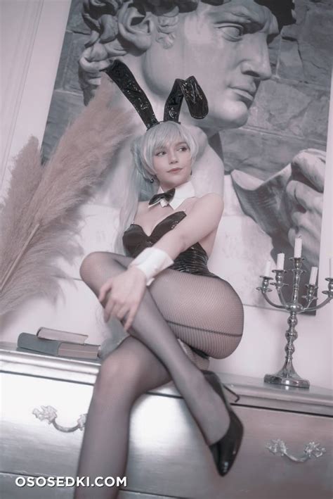 Michi Kyunn Bunny Weiss Schnee Naked Cosplay Asian 26 Photos