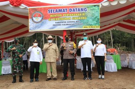 Setda Prov Kalteng Gubernur Kalteng Dampingi Menhan Tinjau Progres