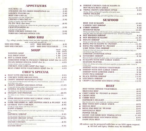 Fu Lin Chinese Restaurant Menu - Urbanspoon/Zomato