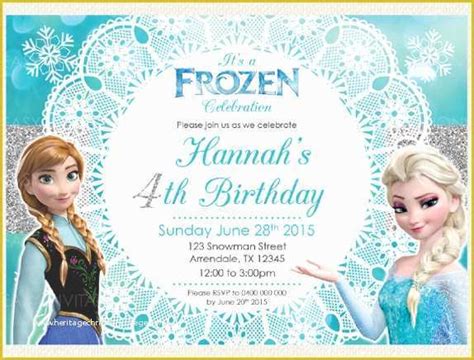 Free Printable Frozen Invitations Templates Of 13 Frozen Invitation