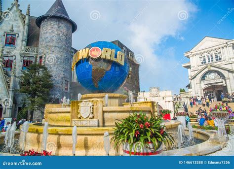 A View Of Sunworld Ba Na Hills Park In Da Nang Vietnam Editorial