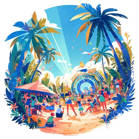 Premium Vector | Summer Outdoor Concert Series Poster