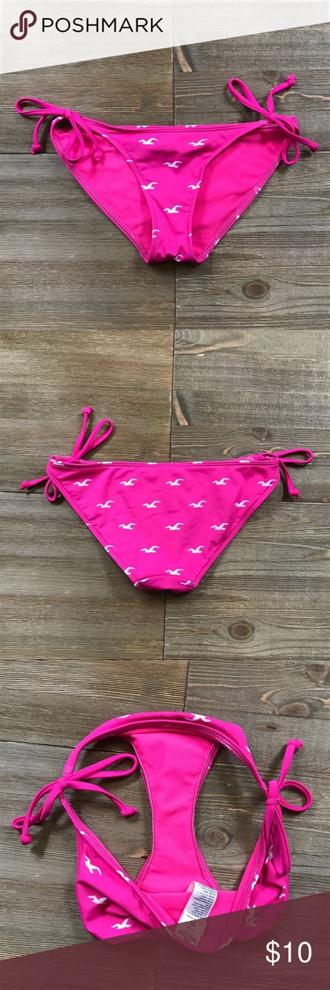 SALE 5 25 Hollister Logo Bikini Bottoms Bikinis Bikini Bottoms