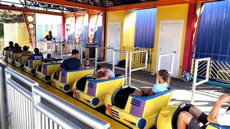 Vapor Trail Roller Coaster At Sesame Place Amusement Park Youtube