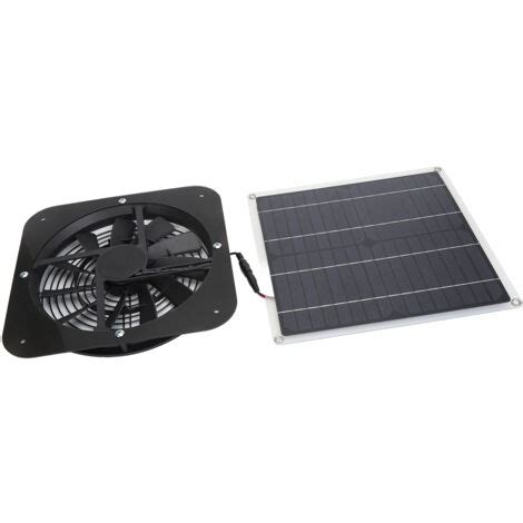 Sjlerst Kit De Ventilateur De Panneau Solaire Ventilateur D Extraction