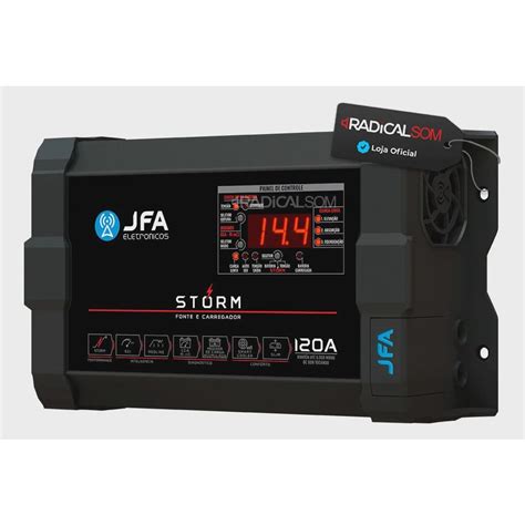 Fonte Carregador Jfa 120a Bivolt Storm Medidor Cca Submarino