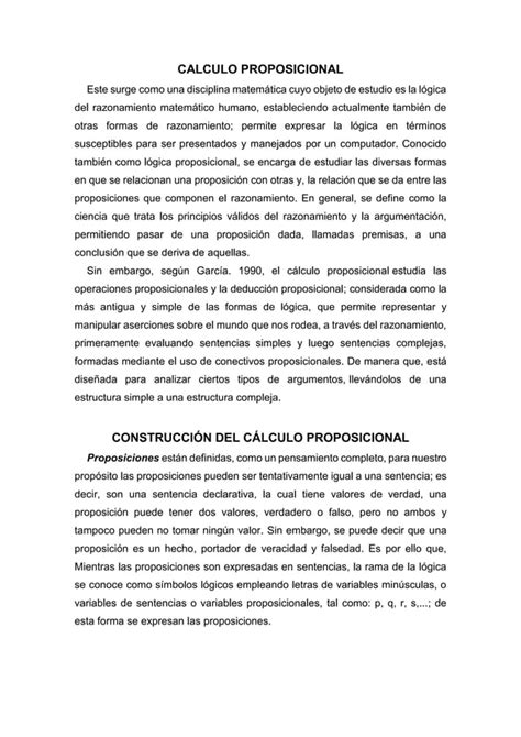 Calculo Proposicional Docx