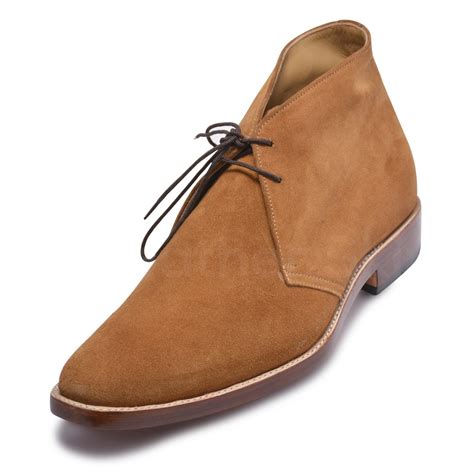 Men Tan Suede Chukka Leather Boots - Leather Skin Shop