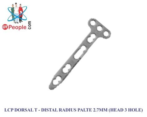 Lcp Dorsal T Distal Radius Palte 2 7mm Head 3 Hole Left And Right