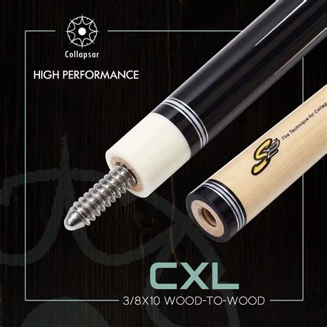 Buy Collapsar Cxl Pool Cue With X Hard Case Low Deflection Shaft Mm