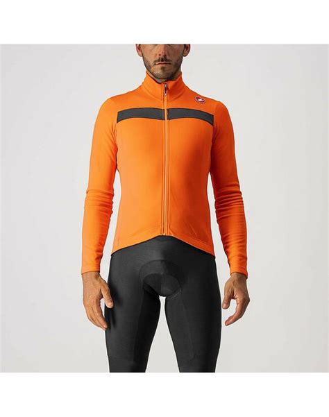 Castelli Puro 3 Jersey Fz Orange Ferrobike Hk