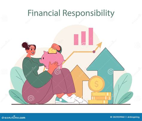 Financial Responsibility Concept Embracing Savings And Growth With