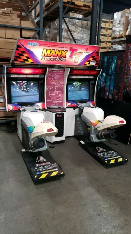 Manx Tt Twin Motorcycle Racing Arcade Game Sega 3