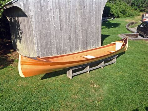 Wooden Row Boat With Motor