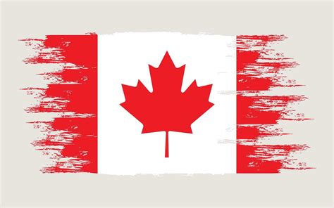 Canadian flag template brush vector illustration 24788001 Vector Art at ...