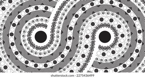 Abstract Curve Line Art Black White Stock Vector (Royalty Free ...