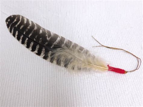 Native American Navajo Made Prayer Feather With Red Wrapwb33a - Etsy