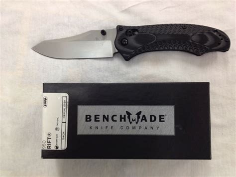 New Benchmade 950 Rift Osborne 154cm Reverse Tanto Blade Axis Lock G10 Handles Big Sky