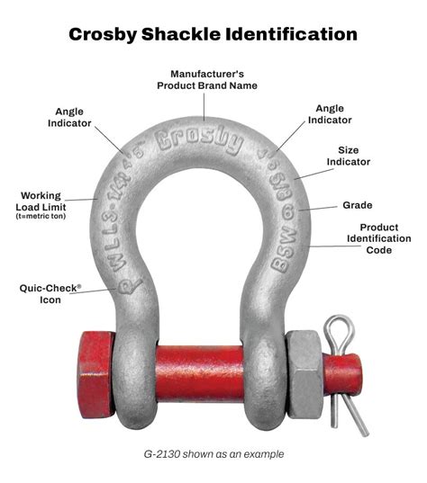 crosby     screw pin anchor shackles