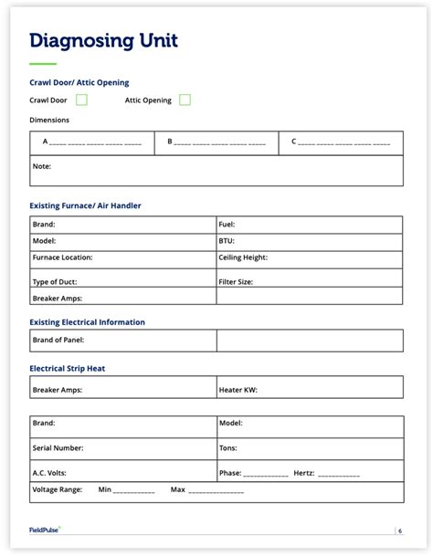 Maintenance Of Hvac System Checklist Printable Templates Free