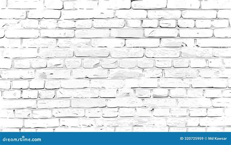 White Brick Wall Vector Background Illustration Stock Illustration ...