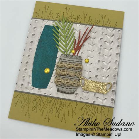 Stampin Up Earthen Textures Card With Video Tutorial Stampin In