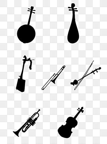 Siluetas De Instrumentos Musicales Png Im Genes Transparentes Pngtree