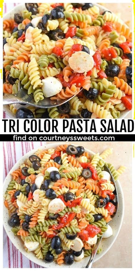 Tri Color Pasta Salad Recipe Reni S Kitchen