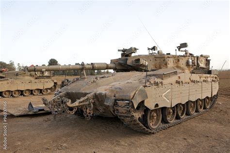 Merkava Mk 4 Baz Main Battle Tank Stock Photo Adobe Stock