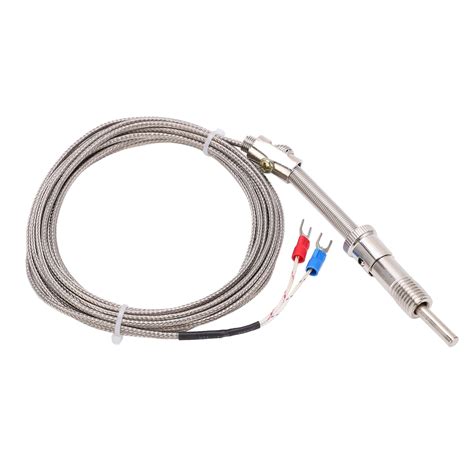 K Type Compression Spring Thermocouple Shielded Thermocouple Wire Probe