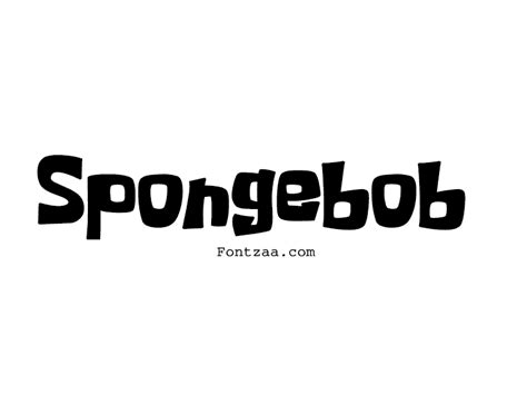 SpongeBob Font - Fontzaa - Exclusive Fonts Library